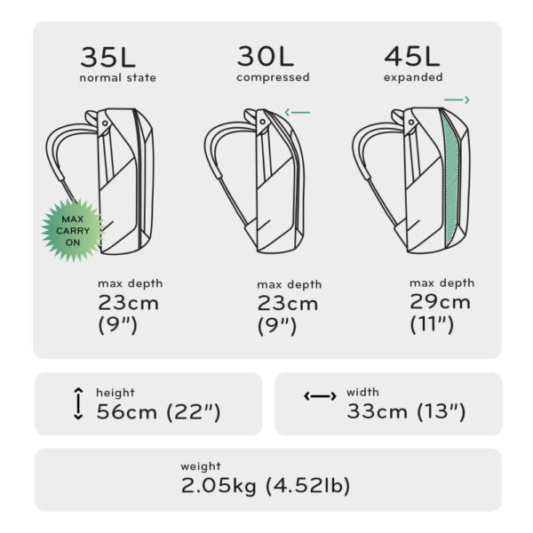 PEAK DESIGN - Travel Backpack 45L