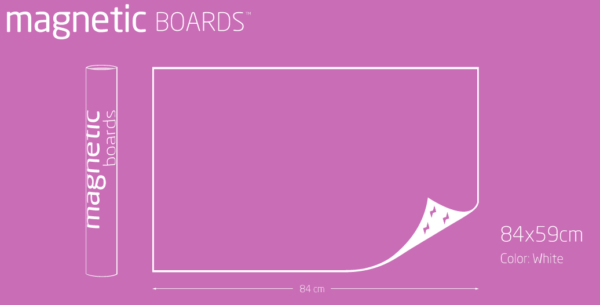 Magnetic Board 5 แผ่น (สีขาว)