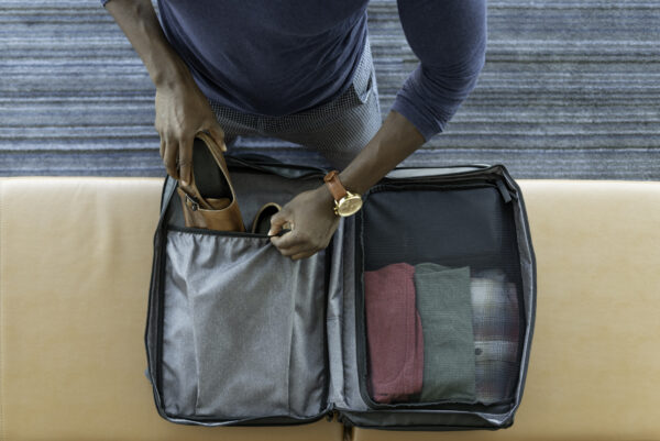 NOMATIC - SET : Travel Bag 40L V2 + Travel Pack V2 + Toiletry Bag (S) + Apparel Sleeve