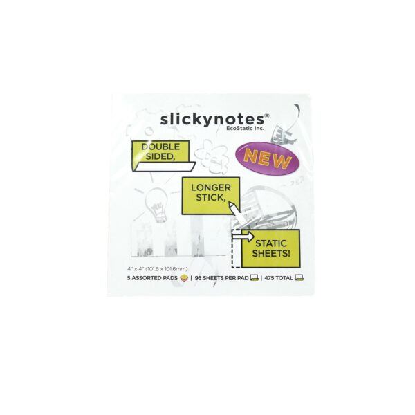 Slicky Notes 4"x4" กระดาษแปะพลังไฟฟ้าสถิต ขนาด 10 x 10 cm (95 แผ่น)