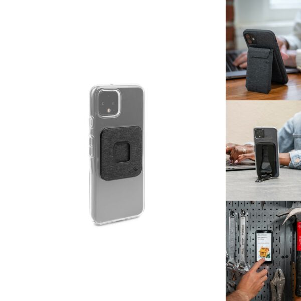 Set - Universal + Stand Wallet+Mobile Tripod+Wall Mount สี Charcoal