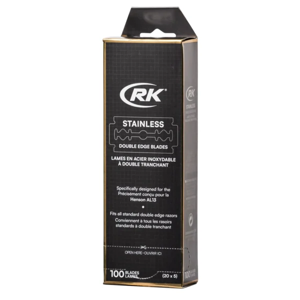 Henson Shaving - RK Shaving Stainless DE Razor Blades 100pk