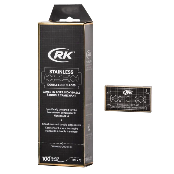 Henson Shaving - RK Shaving Stainless DE Razor Blades 100pk