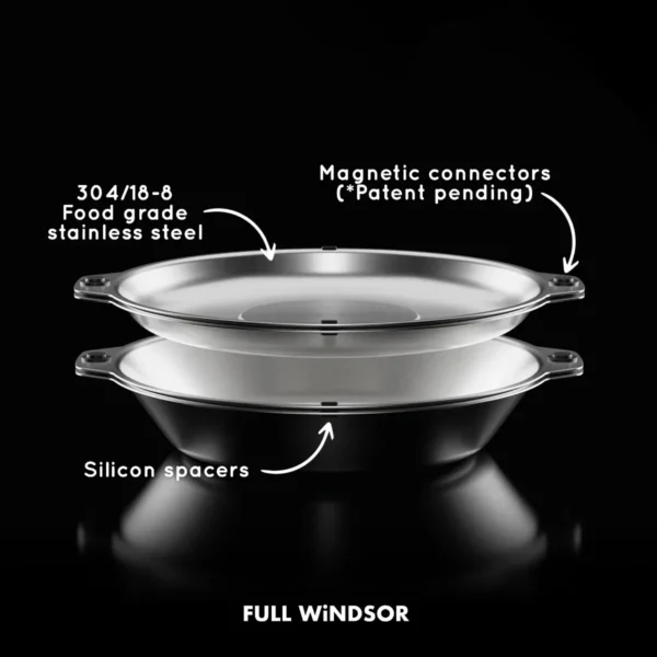FULL WINDSOR - Magware Magnetic Bowls/Plates Double Set